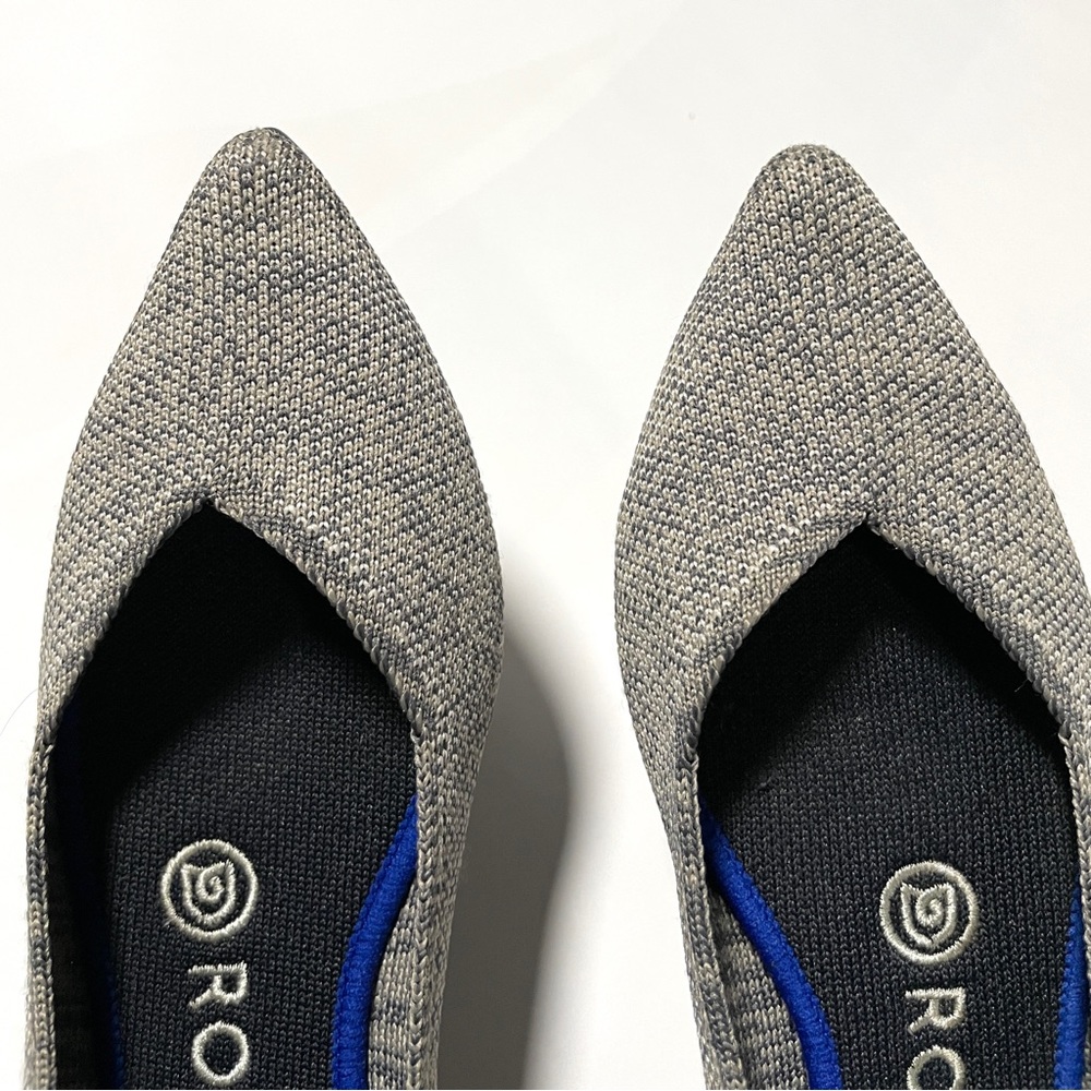 Rothy’s The Point Womens Flat Shoe in Heathered Gray - Picture 9 of 10